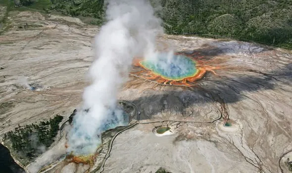 La caldera si estende sotto il Parco Nazionale di Yellowstone