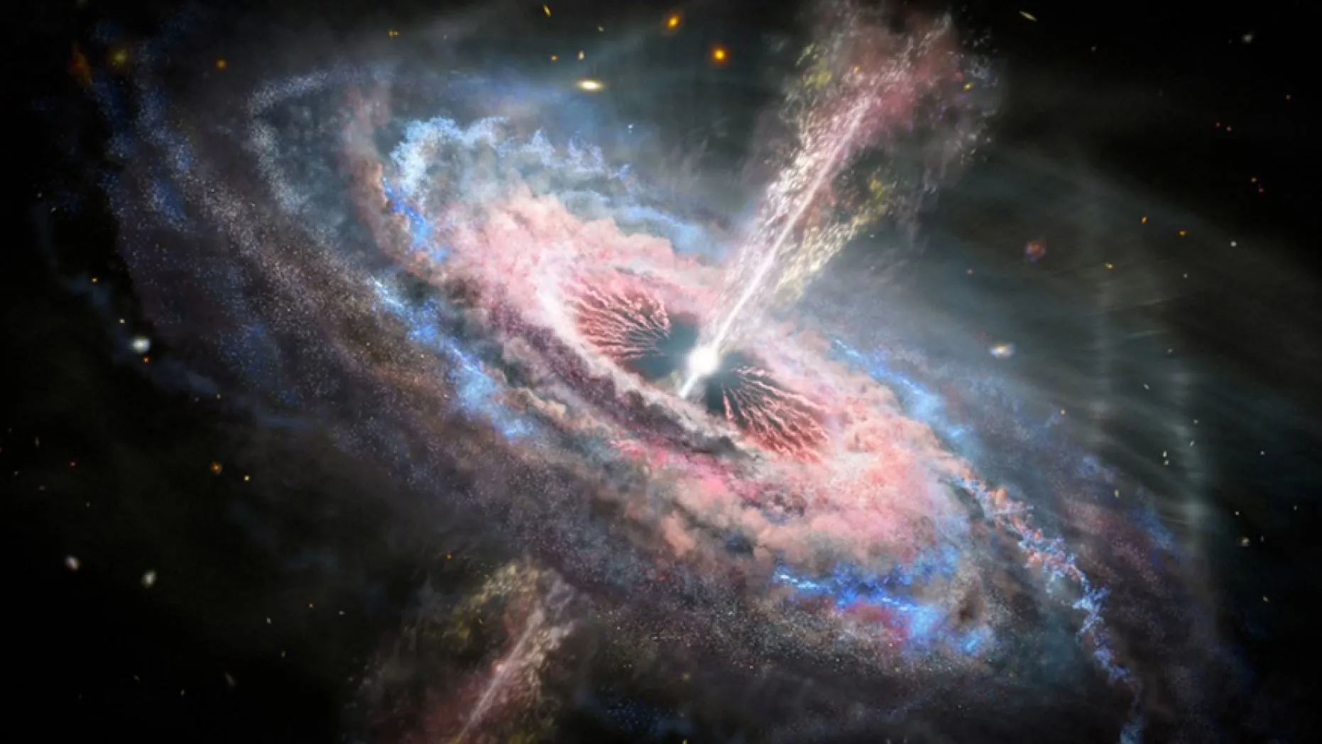 NASA Quasar Tsunami Hubble