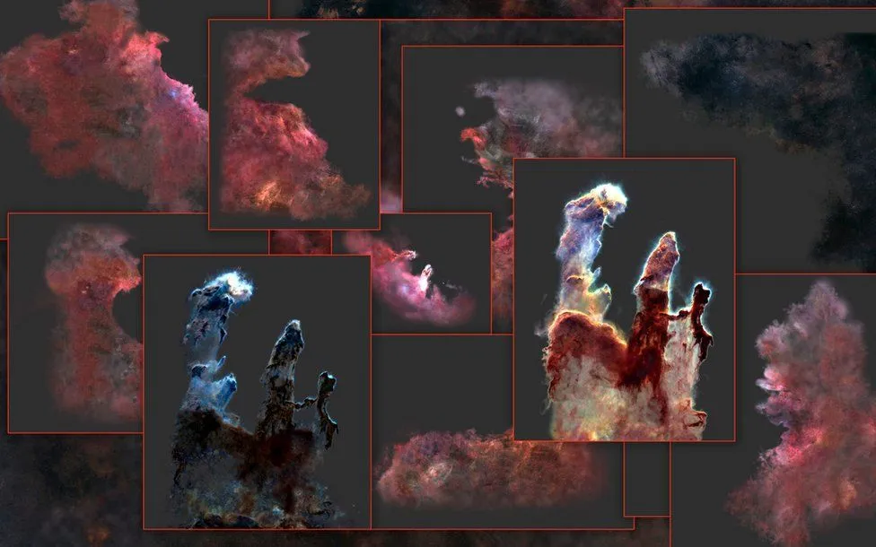 hubble 3d pilastri creazione